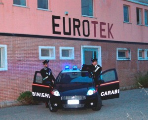 Furto alla società Eurotek