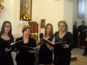 I soprani Veronica Parrilla,Katia Laera, Debora  Zumpano e Giseppina Scazziota