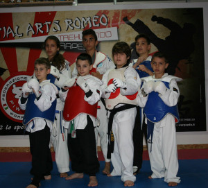 Gli atleti della Martial Arts partecipanti a Rossano