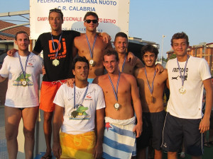 La formazione crotonese vincitrice del 12esimo torneo di Beach Waterpolo