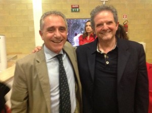 Carmine Maio con l'enologo Donato Lanati