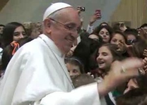 Papa Francesco.incontra i ragazzi 