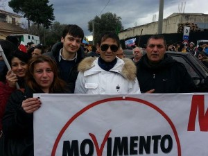 Protesta M5S contro Bucita
