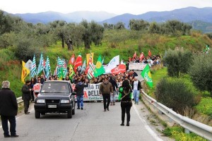 Protesta rifiuti a Rossano (6)