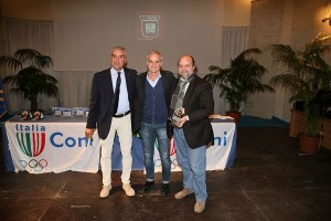 Massimo Drago con Perri e Zurlo alla Festa dello Sport 2014 a Crotone