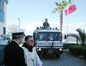 San Francesco di Paola in visita alla Capitaneria di Corigliano