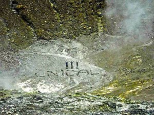 Scritta Unical vulcano