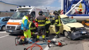 Incidente  Ilaria Geremicca su SS106 a Crotone (2)
