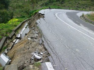 Curva pericolosa provinciale Cirò- Vallo
