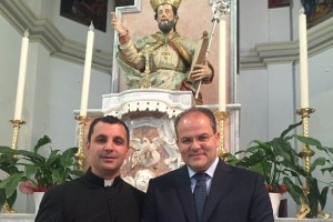 Don Francesco Scalise e Michele Affidato