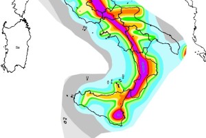 Mappa pericolosità sismica Calabria