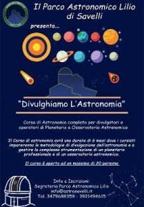 Al via il Corso di Astronomia al Parco Lilio di Savelli1
