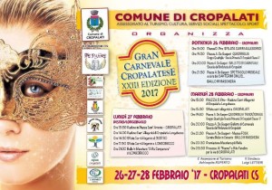 Carnevale 2017- da Cropalati a Longobucco, sarà festa per tutta la valle del Trionto