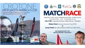 Matteo Plazzi a Crotone, vincitore dell'America's Cup