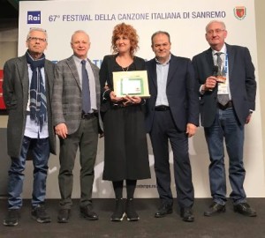 Sanremo- consegnati i premi Afi alla Mannoia, Guasti e Pini