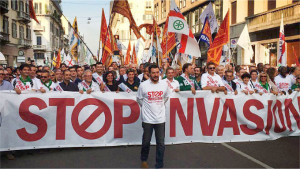 Matteo Salvini in Calabria contro l’invasione degli immigrati