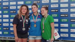 Podio femminile 3 metri: Laura Granelli, Elena Bertocchi, Chiara Pellacani