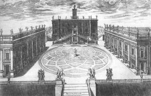 Il disegno nell'atrio del Castello di Cirò simile a quello in campidoglio ideato da michelangelo (1)