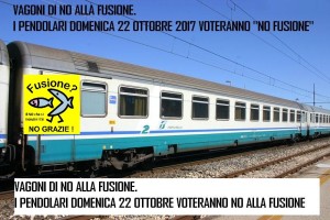 I Pendolari della linea Jonica per il No fusione di Rossano e Corigliano