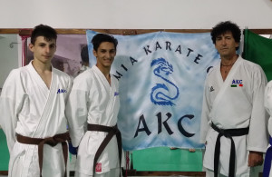 Karate: Lo Iacono e Marchio dell’AKC, alla Finale Nazionale del campionato Italiano Juniores Lo Iacono, Marchio, M° Stefanizzi