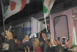 Guarda il VIDEO dell'arrivo di Renzi a Cirò Marina