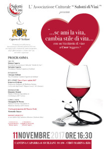 Cirò Marina, Il primo evento dell’Associazione Salotti di Vini Cuore e vino