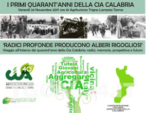 La Cia-Agricoltori Italiani Calabria celebra i 40 anni