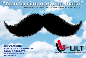 Lilt Crotone al via Movember Campagna per la prevenzione del tumore alla prostata