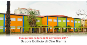 Lunedi 20 novembre, Inaugurazione Scuola Primaria Statale Giuseppe Ferrari di Cirò Marina2