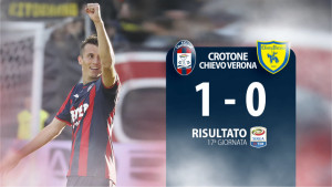 Seria A, 17a giornata Crotone vs Chievo Verona 1-0