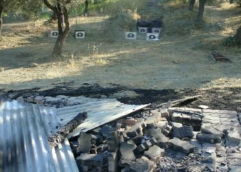 Incendio doloso al campo da Tiro di Cirò Marina