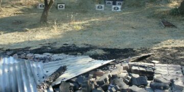 Incendio doloso al campo da Tiro di Cirò Marina