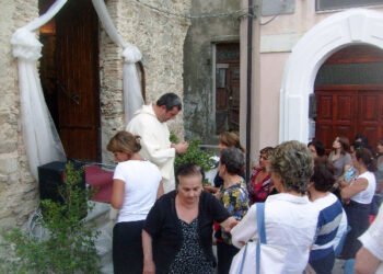 Messa alla chiesa della Madonna del Carmelo