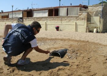 Sequestrata una condotta interrata sul lungomare
