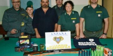 Anpana sequestra richiami illegali e armi