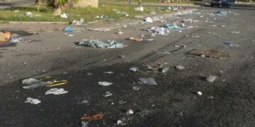 Fiera Madonna del Rosario, lungomare ridotto a pattumiera