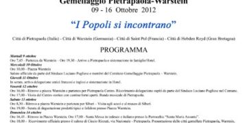 Delegazione di Warstein a Pietrapaola
