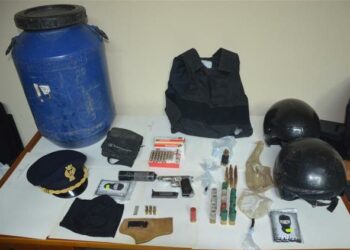 Pistola e munizioni trovati in casolare abbandonato