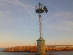 Fanali all'ingresso del Porto di Cirò Marina