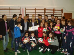 Volley Icq Ecoross alla scuola Da Vinci di Rossano