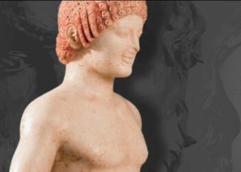 Stele marmorea di Crotone esposto al Parlamento Europeo