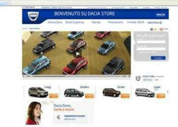 Le low cost Dacia ora si comprano su Internet