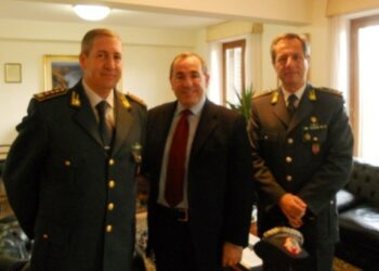 Fiamme Gialle, comandante regionale Calandro in visita a Vibo