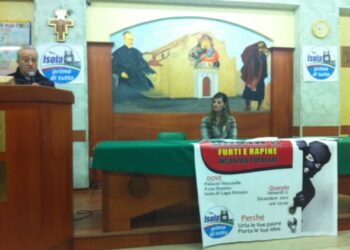 Furti e rapine, convegno del Comitato ‘Isola prima di tutto’