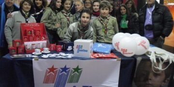 In piazza per aiutare la ricerca