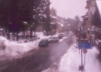 Pioggia e neve in Sila, termometro a -4