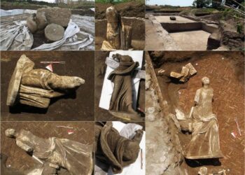 Statue Ovidio, ritrovamento 7 sculture mito Niobe