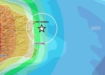 Scossa di magnitudo 2.2 tra Strongoli e Ciro’ Marina