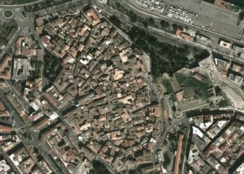 Impianto stradale centro storico Crotone a forma di albero