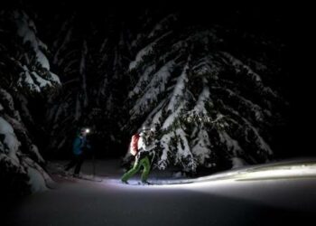 Terza sciata sotto le stelle a Novacco